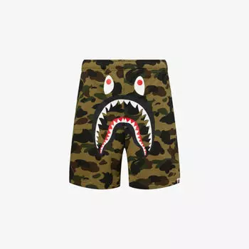 Шорты A Bathing Ape с принтом, зеленый