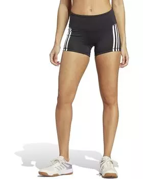 Шорты adidas 4" 3-Stripes, цвет Black/White