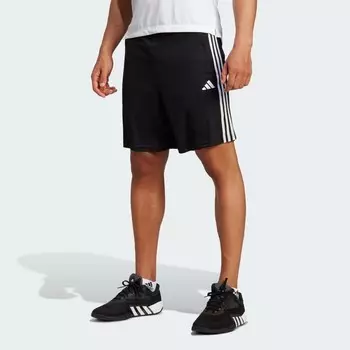 Шорты Adidas Train Essentials Piqu Three Stripes Training Shorts, цвет Black White
