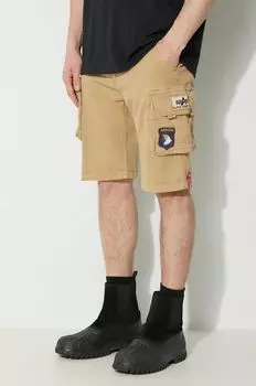 Шорты Alpha Industries, бежевый