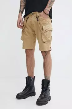 Шорты Alpha Industries, бежевый
