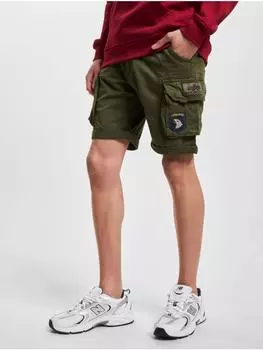 Шорты Alpha Industries, цвет dark olive