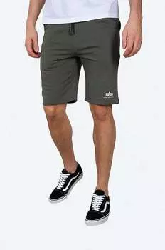 Шорты Alpha Industries, зеленый