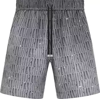 Шорты Amiri Gradient Drawstring, серый