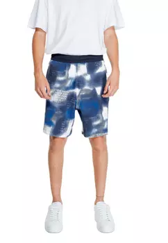 Шорты Armani Exchange с рисунком, синий/белый