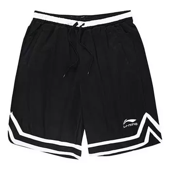 Шорты баскетбольные шорты с логотипом ДНК Li-Ning, черный