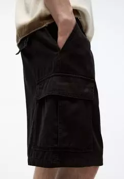 Шорты Bermuda PULL&BEAR, черные