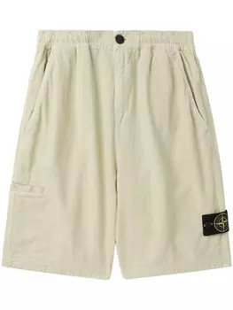 Шорты-бермуды с нашивкой Compass Stone Island, нейтральный цвет