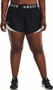 Шорты больших размеров Play Up 3.0 Under Armour, цвет Black/White 1