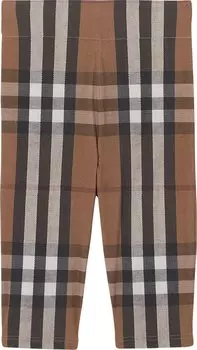 Шорты Burberry Andrea Check Cycling Shorts 'Birch Brown', коричневый