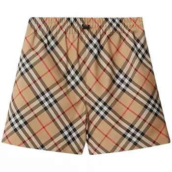 Шорты Burberry Check Shorts, бежевый