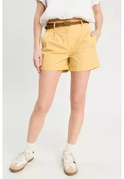 Шорты CACHE CACHE CACHE CACHE CHINO-SHORTS MIT GRTEL, светло-желтый