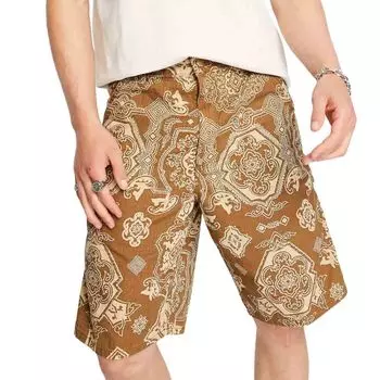 Шорты Carhartt WIP Single Knee Paisley In Tan, коричневый
