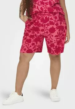 Шорты CARURANUS HOHE TAILLE NORMAL GESCHNIT ONLY Carmakoma, розовый