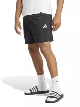 Шорты челси с маленьким логотипом essentials adidas, черный/белый