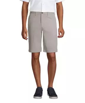 Шорты-чинос Big & Tall 11" Traditional Fit Comfort First Knockabout Lands' End, серый