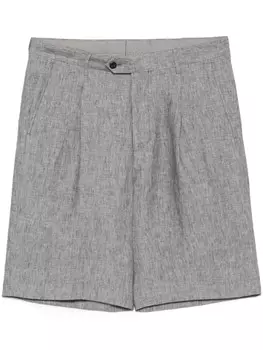 Шорты-чиносы Corneliani со складками, серый