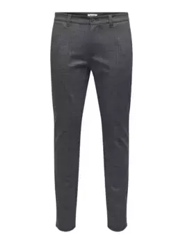 Шорты-чиносы ONLY & SONS "ONSMARK SLIM CHECK 020933 PANT", цвет 34Demitasse