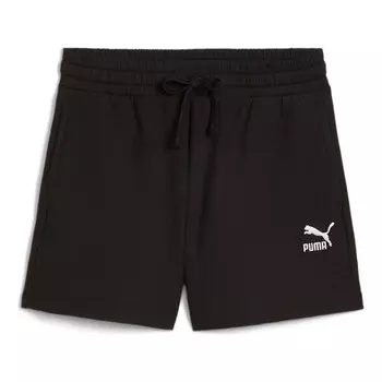 Шорты classics ribbed shorts 'black' Puma, черный