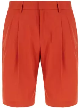 Шорты Corneliani со складками, красный