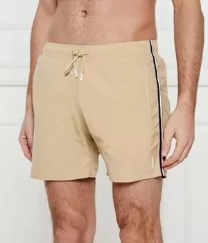 Шорты для плавания Boss Iconic Regular Fit, бежевый