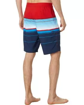 Шорты для плавания O'Neill Hyperfreak Heat Stripe 21" Boardshorts, цвет Red/White/Blue