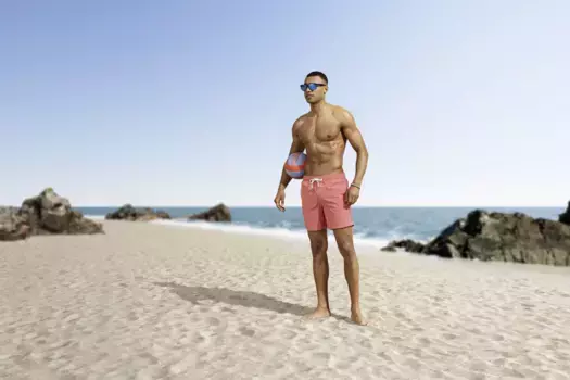 Шорты для плавания O'Neill "VERT 16'' SWIM SHORTS", с застежкой-кнопкой, цвет Georgia Peach