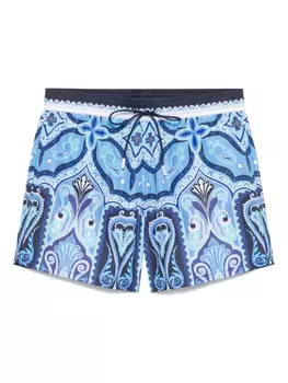 Шорты для плавания с принтом пейсли ETRO, синий