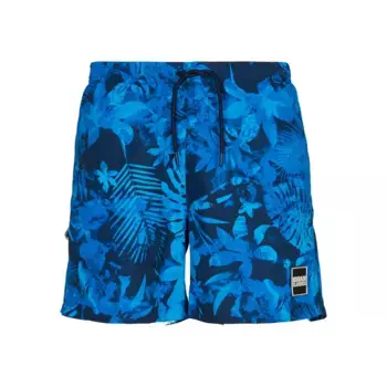 Шорты для плавания URBAN CLASSICS " Urban Classics Men's Pattern Swim Shorts", синий