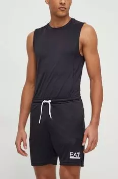 Шорты EA7 Emporio Armani, черный