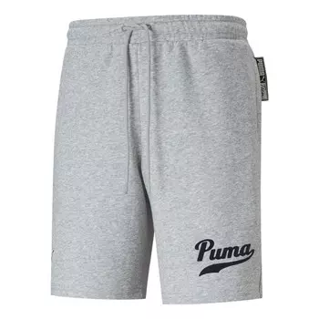 Шорты essential sweat shorts 'grey' Puma, серый