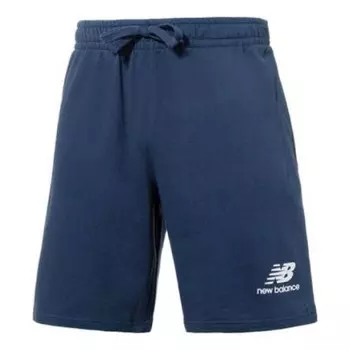 Шорты Essentials, шорты из французского трикотажа с логотипом New Balance, синий