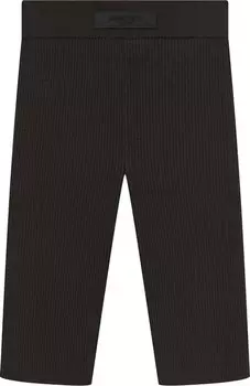 Шорты Fear of God Essentials Knit Rib Sport Short 'Off Black', черный