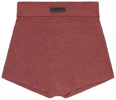 Шорты Fear of God Essentials Waffle Boy Short 'Crimson', красный
