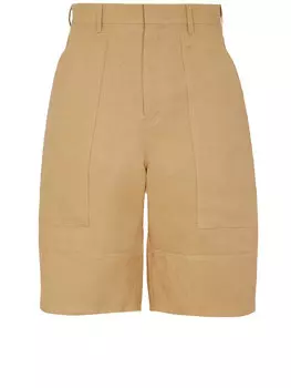 Шорты Fendi Canvas bermuda, бежевый