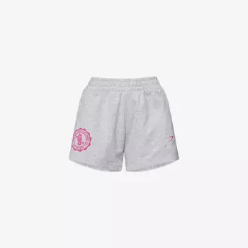 Шорты флисовые Gymshark Collegiate, серый