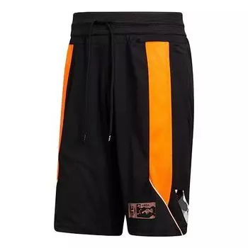 Шорты hdn gu kick 365 contrasting colors printing loose basketball sports shorts black Adidas, черный
