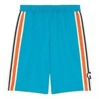 Шорты interlocking g jersey shorts 'bright zircon ivory orange' Gucci, мультиколор