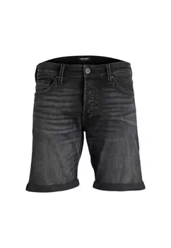 Шорты Jack & Jones с эффектом потертости, черный