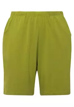 Шорты JERSEYSHORTS WITH POCKETS Ulla Popken, оливковый