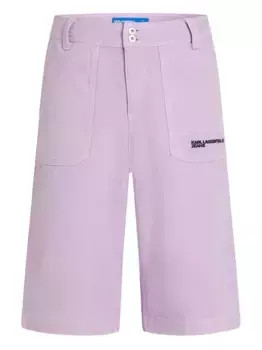 Шорты карго Karl Lagerfeld Jeans, фиолетовый