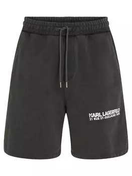 Шорты Karl Lagerfeld Regular Pants Rue St-Guillaume, черный