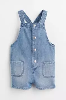 Шорты-комбинезоны H&amp;M, синий деним