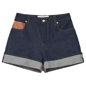 Шорты Loewe Turn Up, цвет Raw Denim