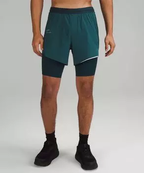 Шорты Lululemon, зеленый