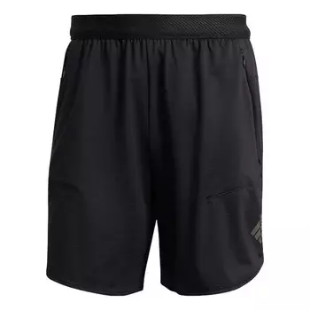 Шорты Men's adidas Printing Brand Logo Solid Color Gym Shorts Black, мультиколор