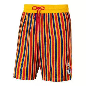 Шорты men's contrasting colors stripe lacing basketball sports shorts multicolor Adidas, мультиколор