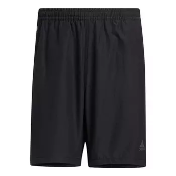 Шорты men's solid color logo printing sports shorts black Adidas, мультиколор