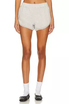 Шорты MONROW Pocket Dolphine Shorts, цвет Heather Grey