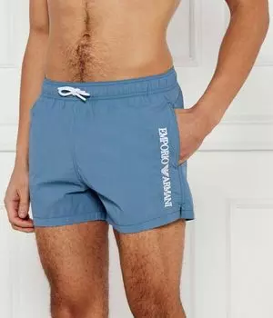 Шорты мужские Emporio Armani пляжные на кулиске, синий